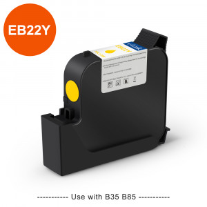 v4ink BENTSAI Original Solvent Fast Dry EB22Y Ink Cartridge Replacement for B85 B35 Handheld printer, Yellow, 1 Pack